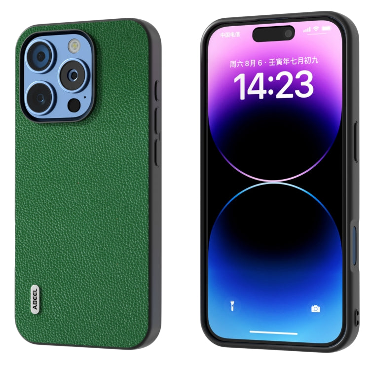 Custodia in vera pelle ABEEL per iPhone 15 e 16