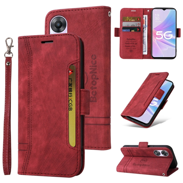 BETOPNICE Custodia per telefono in pelle con fibbia a doppio lato, For OPPO Reno11 Pro 5G Global, For OPPO Reno10 Pro+ 5G Global, For OPPO A1 5G / A98 / F23 5G, For OPPO A78 5G Global