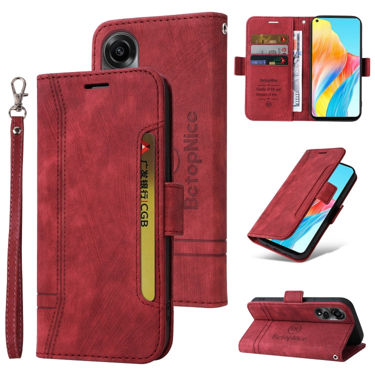 BETOPNICE Custodia per telefono in pelle con fibbia a doppio lato, For OPPO Reno10 5G Global/Reno10 Pro 5G Global, For OPPO A58 4G, For OPPO Reno11 5G Global, For OPPO A78 4G
