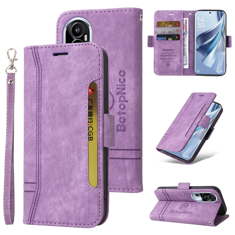BETOPNICE Custodia per telefono in pelle con fibbia a doppio lato, For OPPO Reno10 5G Global/Reno10 Pro 5G Global, For OPPO A58 4G, For OPPO Reno11 5G Global, For OPPO A78 4G