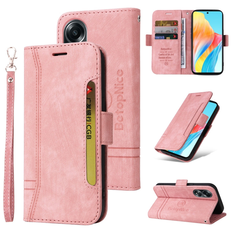 BETOPNICE Custodia per telefono in pelle con fibbia a doppio lato, For OPPO Reno10 5G Global/Reno10 Pro 5G Global, For OPPO A58 4G, For OPPO Reno11 5G Global, For OPPO A78 4G