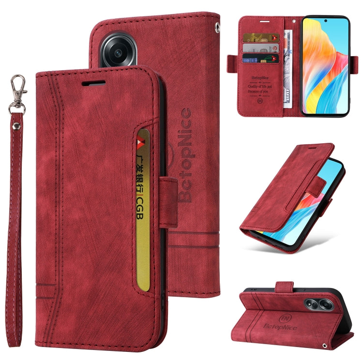 BETOPNICE Custodia per telefono in pelle con fibbia a doppio lato, For OPPO Reno10 5G Global/Reno10 Pro 5G Global, For OPPO A58 4G, For OPPO Reno11 5G Global, For OPPO A78 4G