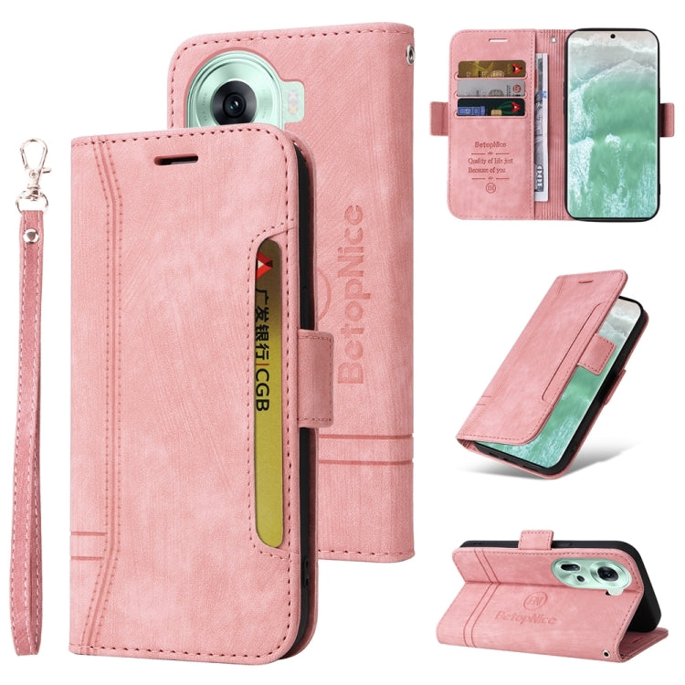 BETOPNICE Custodia per telefono in pelle con fibbia a doppio lato, For OPPO Reno10 5G Global/Reno10 Pro 5G Global, For OPPO A58 4G, For OPPO Reno11 5G Global, For OPPO A78 4G
