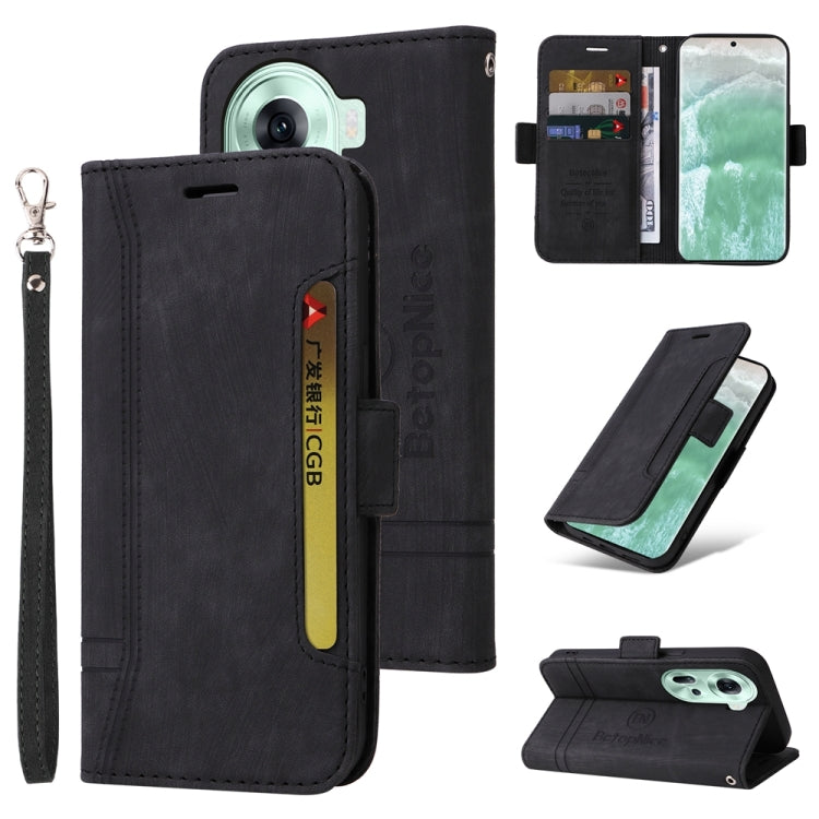 BETOPNICE Custodia per telefono in pelle con fibbia a doppio lato, For OPPO Reno10 5G Global/Reno10 Pro 5G Global, For OPPO A58 4G, For OPPO Reno11 5G Global, For OPPO A78 4G