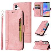 Custodia portafoglio in pelle con fibbia per Samsung Galaxy A05s