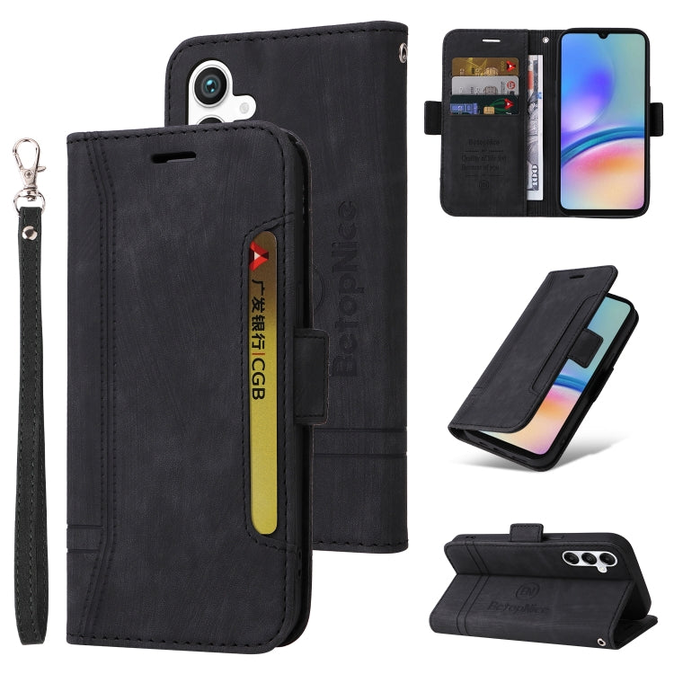Custodia portafoglio in pelle per Samsung Galaxy A05s