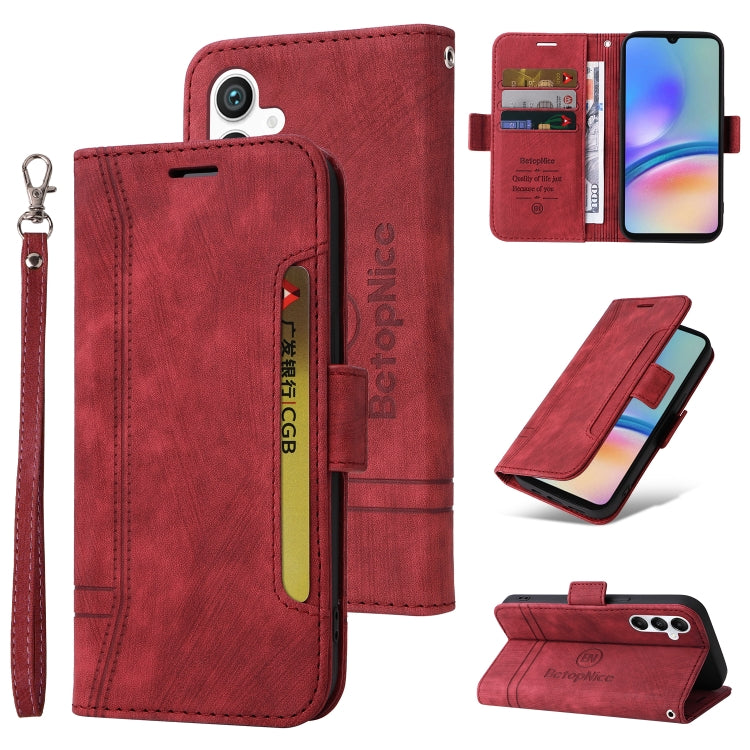 Custodia portafoglio in pelle per Samsung Galaxy A05s