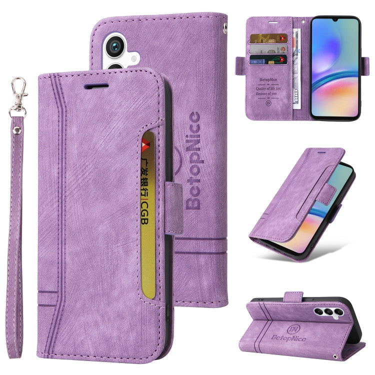 Custodia portafoglio in pelle per Samsung Galaxy A05s