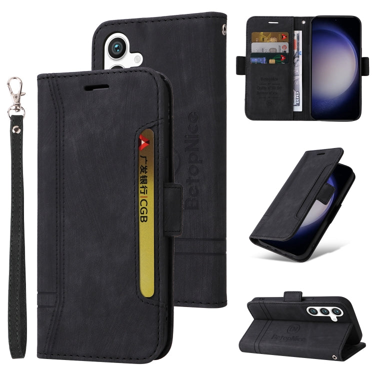 Custodia portafoglio in pelle per Samsung Galaxy S24+