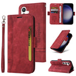 Custodia portafoglio in pelle per Samsung Galaxy S24+