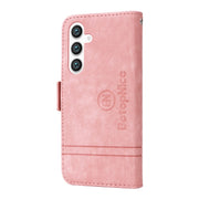 Custodia portafoglio in pelle con fibbia per Samsung Galaxy S24+