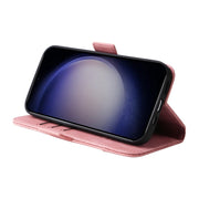 Custodia portafoglio in pelle con fibbia per Samsung Galaxy S24+