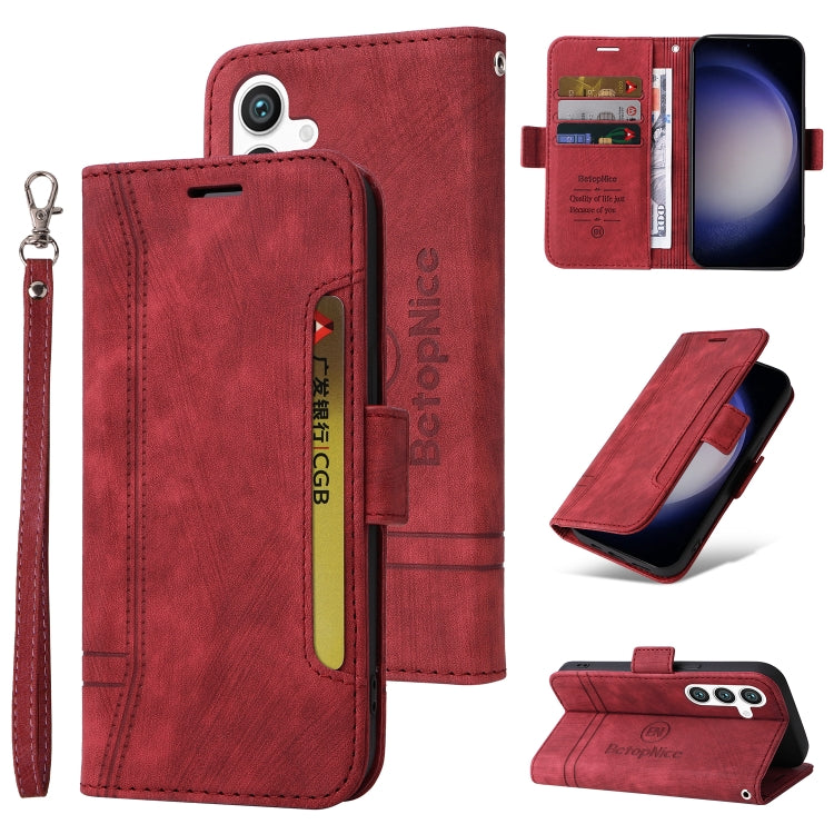 Custodia portafoglio in pelle per Samsung Galaxy S24+