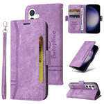 Custodia portafoglio in pelle per Samsung Galaxy S24+