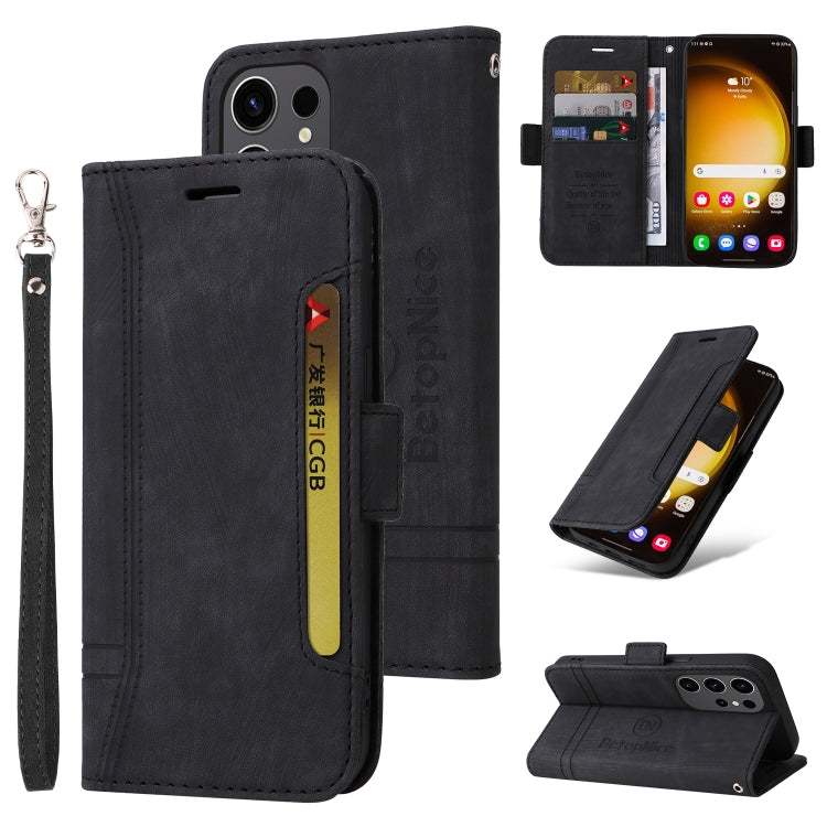 Custodia portafoglio in pelle per smartphone Samsung Galaxy