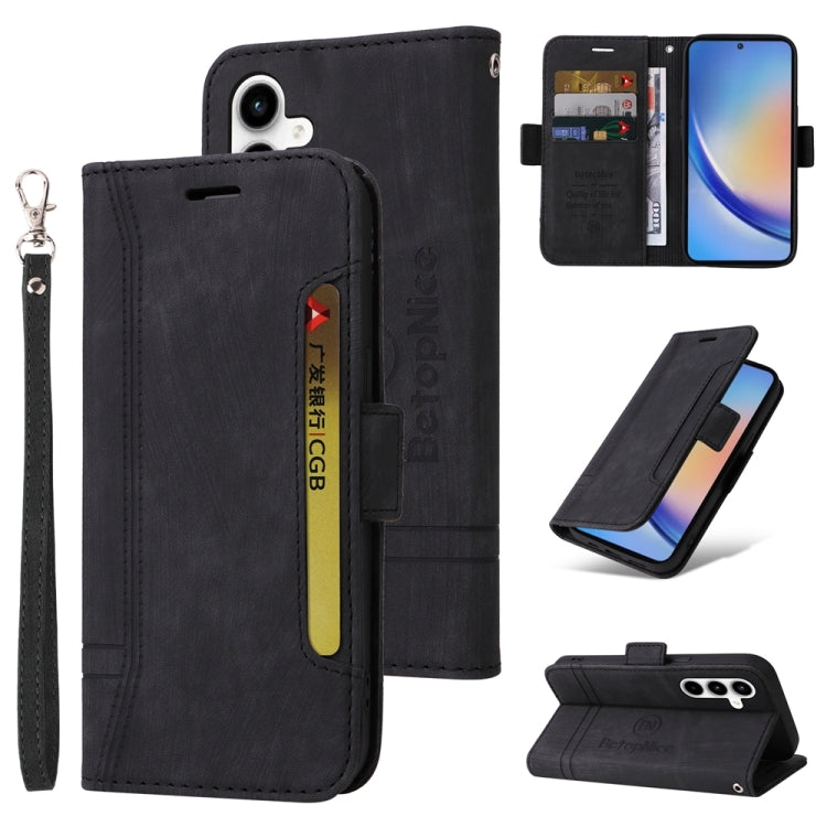 Custodia portafoglio in pelle per smartphone Samsung Galaxy