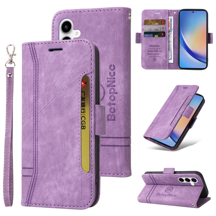 Custodia portafoglio in pelle per smartphone Samsung Galaxy