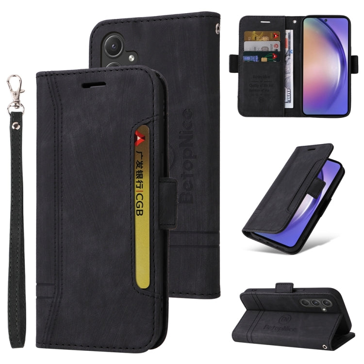 Custodia portafoglio in pelle per smartphone Samsung Galaxy