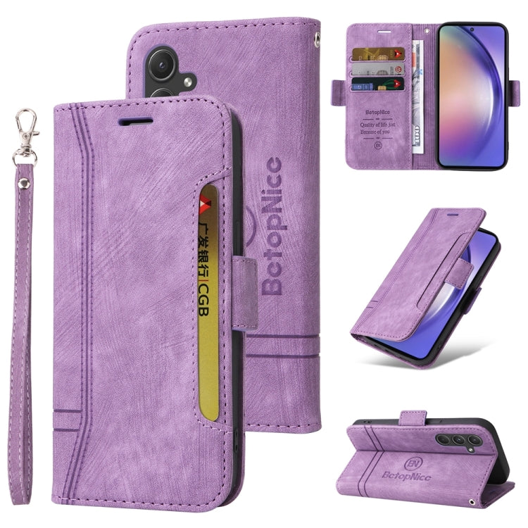 Custodia portafoglio in pelle per smartphone Samsung Galaxy