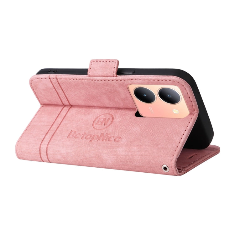 BETOPNICE Custodia per telefono in pelle con fibbia a doppio lato, For vivo Y36 4G / 5G Global, For vivo Y78 5G Global, For vivo Y02 4G / Y02A / Y11 2023