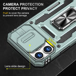 Custodia TPU con copertura fotocamera per iPhone 15 Pro, Pro Max