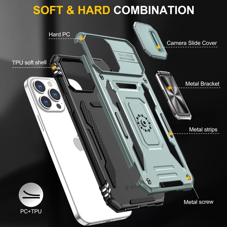 Custodia TPU con copertura fotocamera per iPhone 15 Pro, Pro Max
