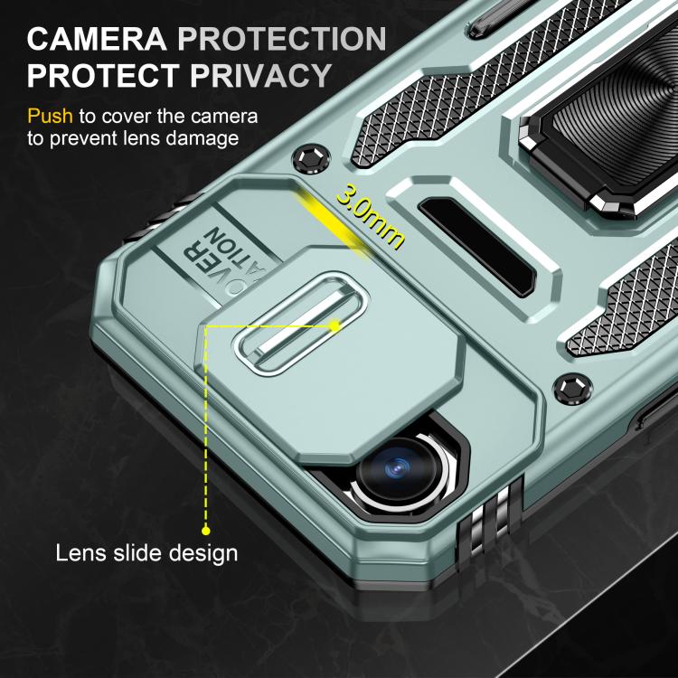 Custodia armatura in TPU e PC per iPhone 16e e Pro Max