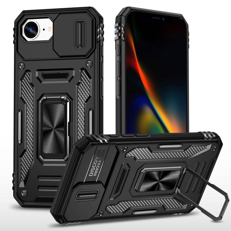 Custodia armatura in TPU e PC per iPhone 16e e Pro Max