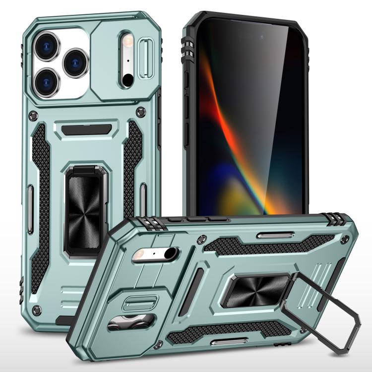 Custodia armatura in TPU e PC per iPhone 16e e Pro Max
