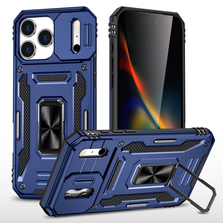 Custodia armatura in TPU e PC per iPhone 16e e Pro Max