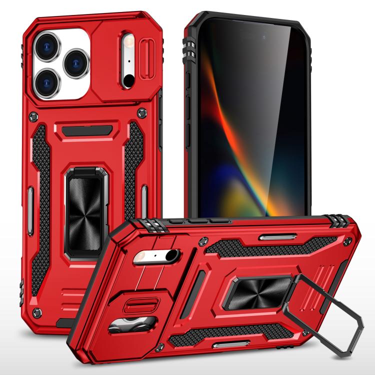 Custodia armatura in TPU e PC per iPhone 16e e Pro Max