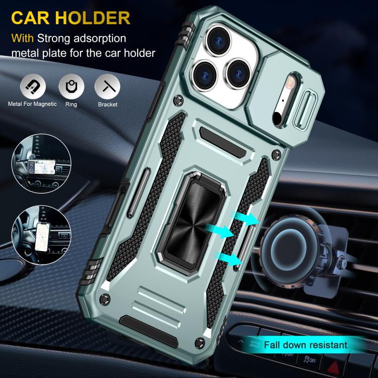 Custodia armatura in TPU e PC per iPhone 16e e Pro Max