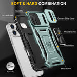 Custodia armatura in TPU e PC per iPhone 16e e Pro Max