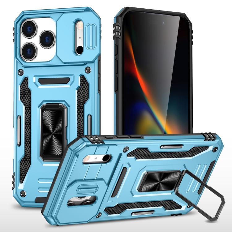 Custodia armatura in TPU e PC per iPhone 16e e Pro Max