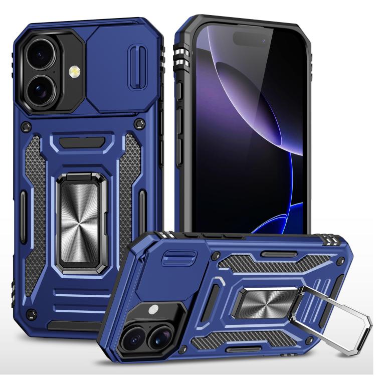 Custodia armatura in TPU e PC per iPhone 16 Plus e 15 Pro Max