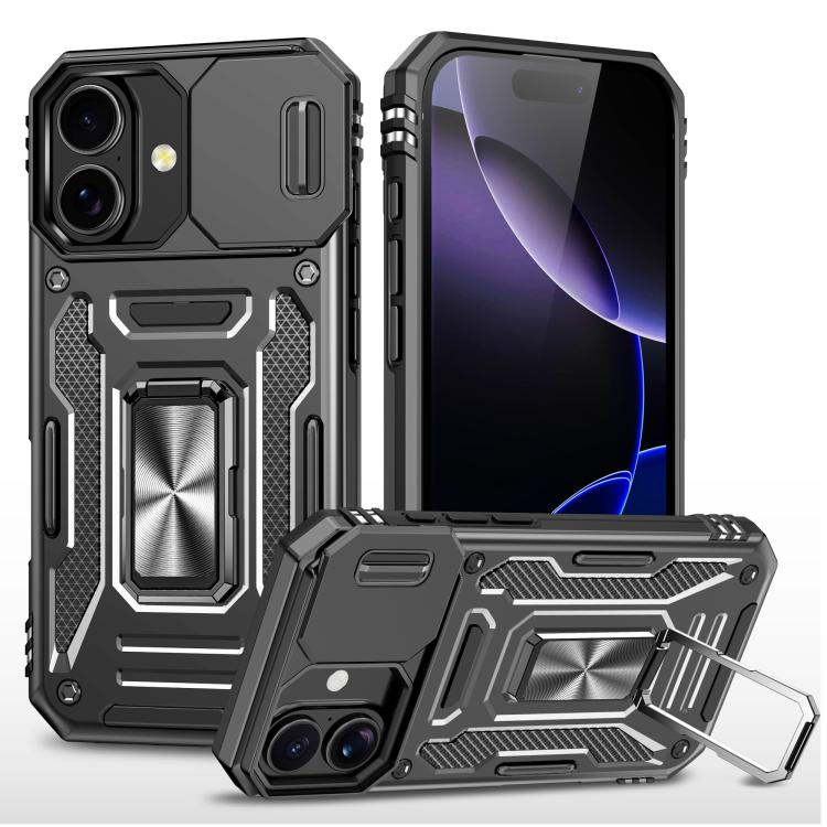 Custodia armatura in TPU e PC per iPhone 16 Plus e 15 Pro Max