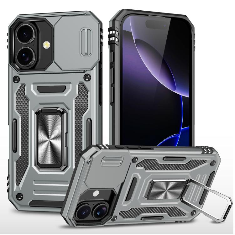Custodia armatura in TPU e PC per iPhone 16 Plus e 15 Pro Max