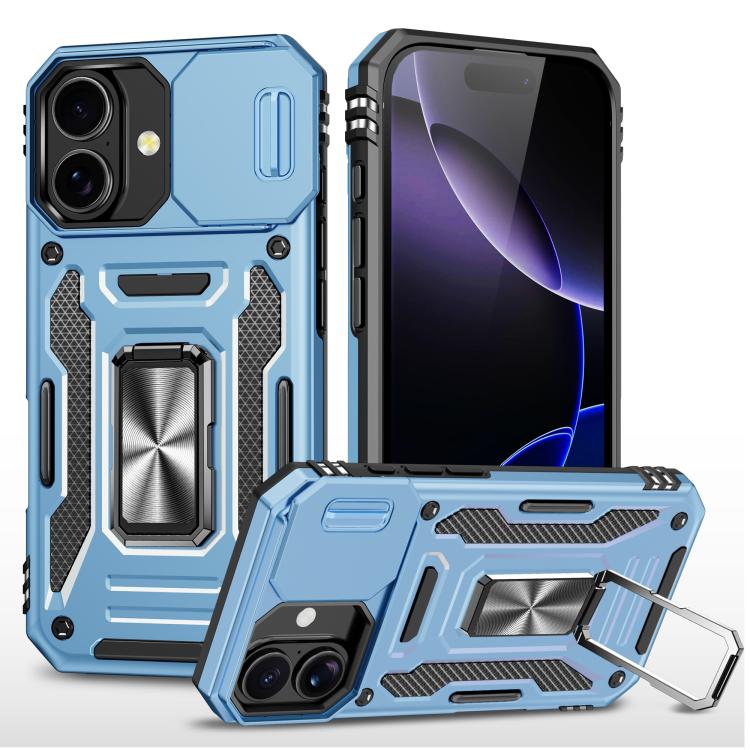 Custodia armatura in TPU e PC per iPhone 16 Plus e 15 Pro Max