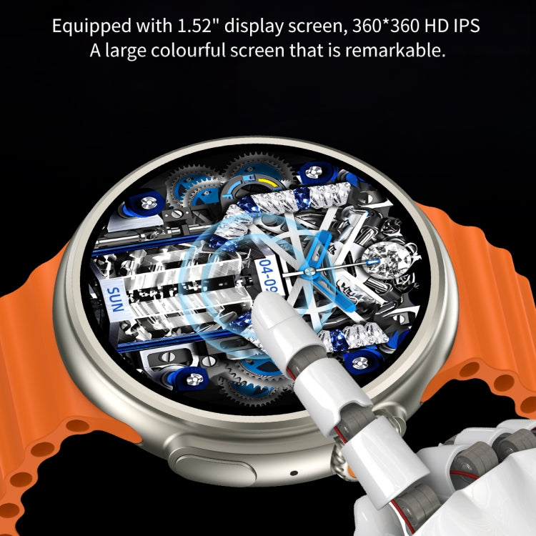 Z78 Ultra Smart Watch HD con schermo rotondo da 1,52 pollici supporta il monitoraggio della frequenza cardiaca/ossigeno nel sangue