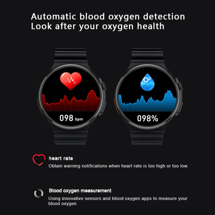 V3 Ultra Max Smart Watch con schermo rotondo TFT da 1,6 pollici supporta chiamate vocali/monitoraggio dell'ossigeno nel sangue