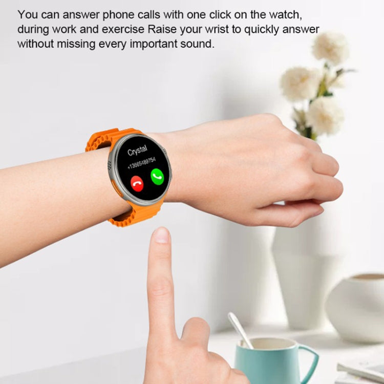 V3 Ultra Max Smart Watch con schermo rotondo TFT da 1,6 pollici supporta chiamate vocali/monitoraggio dell'ossigeno nel sangue