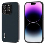 Custodia in vera pelle Wave Black Edge per iPhone 15 e 16
