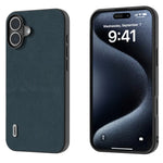 Custodia in vera pelle Wave Black Edge per iPhone 15 e 16