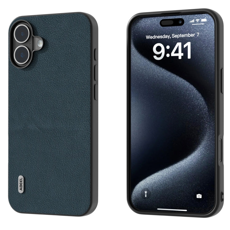 Custodia in vera pelle Wave Black Edge per iPhone 15 e 16