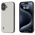 Custodia in vera pelle Wave Black Edge per iPhone 15 e 16