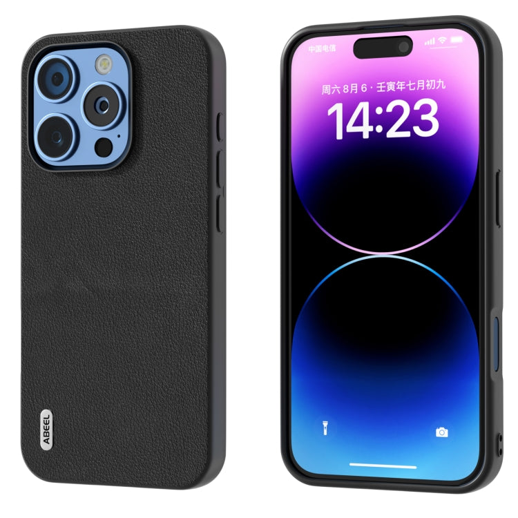 Custodia Wave Black Edge in vera pelle per iPhone