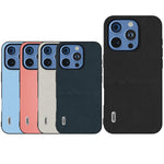 Custodia in vera pelle Wave Black Edge per iPhone 15 e 16