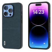 Custodia Wave Black Edge in vera pelle per iPhone