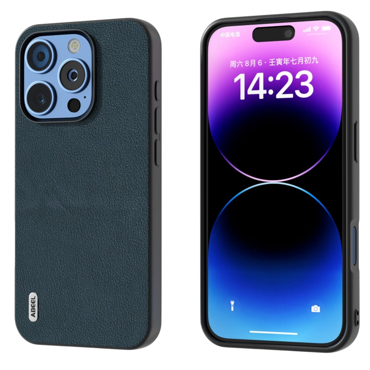 Custodia in vera pelle Wave Black Edge per iPhone 15 e 16