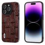 Custodia in vera pelle per iPhone 15, 15 Pro e 15 Pro Max
